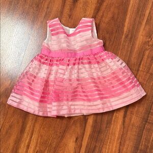 Pink Striped Baby Dress